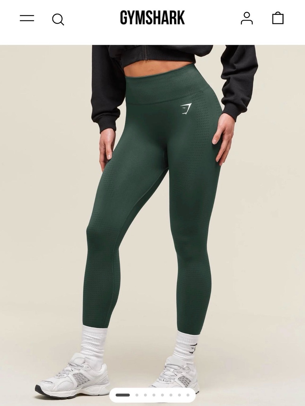 Gymshark Women’s High-Waist Seamless Leggings — Dark Green